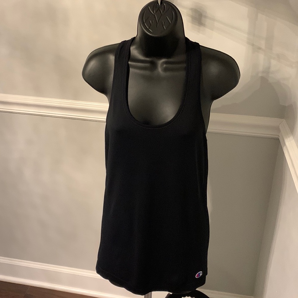 Champion Black Seamless Racerback Tank Top Size S NWOT